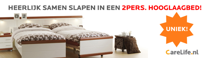 Hoog laag bed - Heerlijk slapen in een 2-persoons bed!