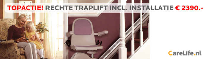 Tijdelijk topaanbieding voor Rechte Traplift!