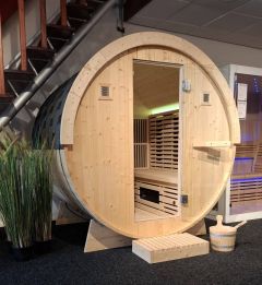 Barrel sauna met infrarood