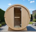 Buiten sauna met infrarood 