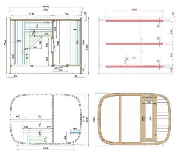 Design Buitensauna Avanti 13519,- euro | SuperSauna ®